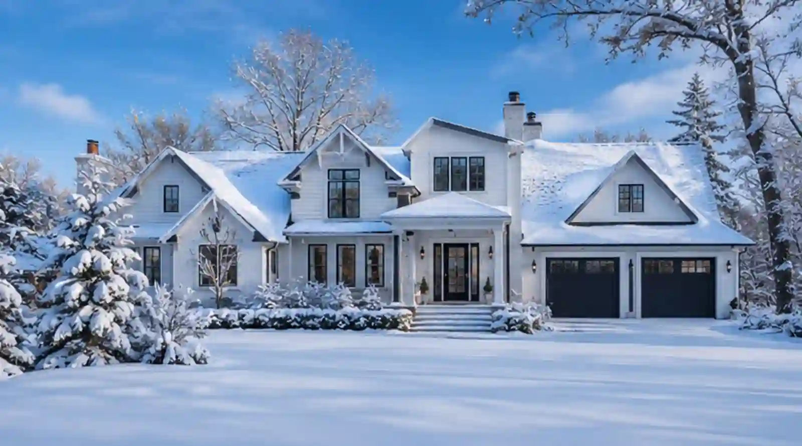 Winter Home Exterior — Minnetonka home inspection